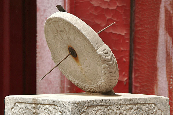 Sonnenuhr in der Verbotenen Stadt
