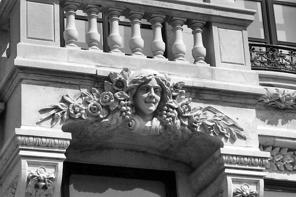 Balkonverzierung in Aveiro