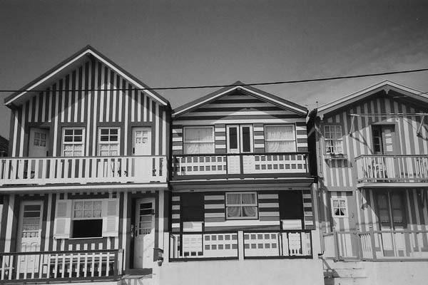 Häuser am Strand von Aveiro
